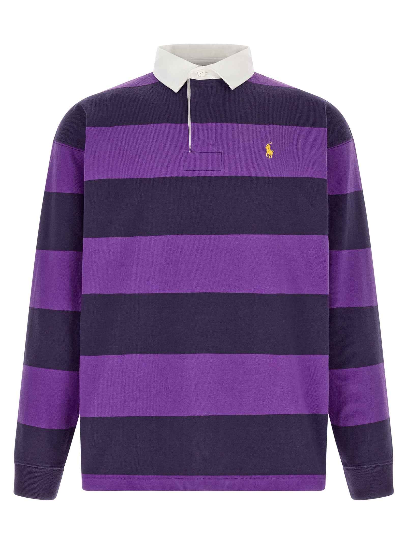 Purple Cotton Polo Shirt