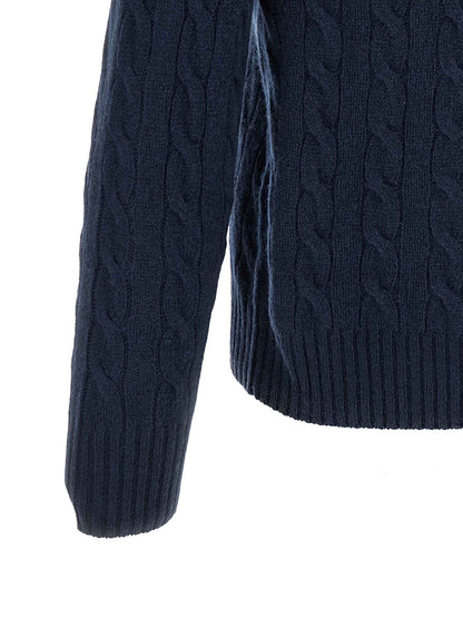 Blue Wool Cardigan
