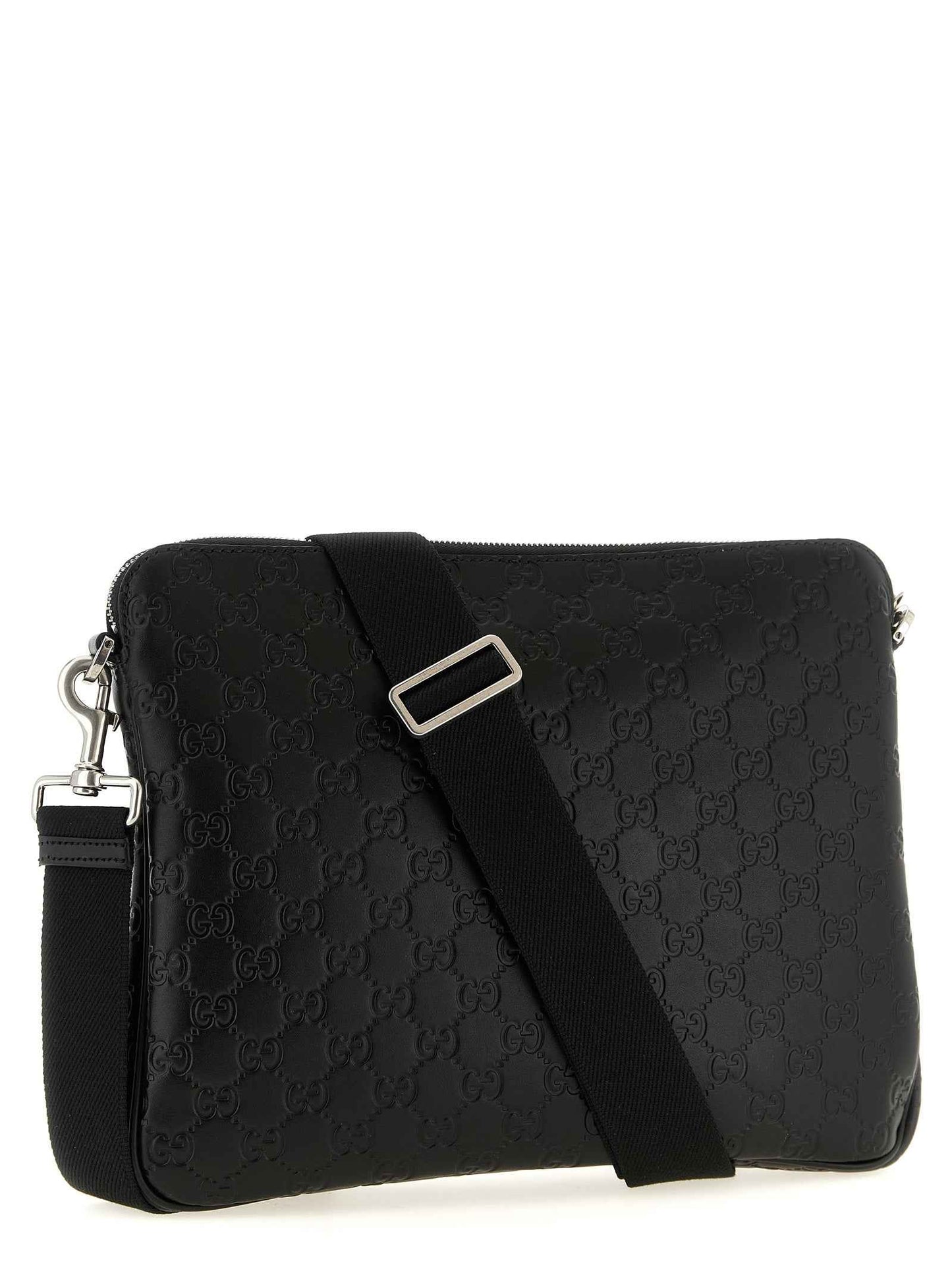 Black Calfskin Crossbody Bag