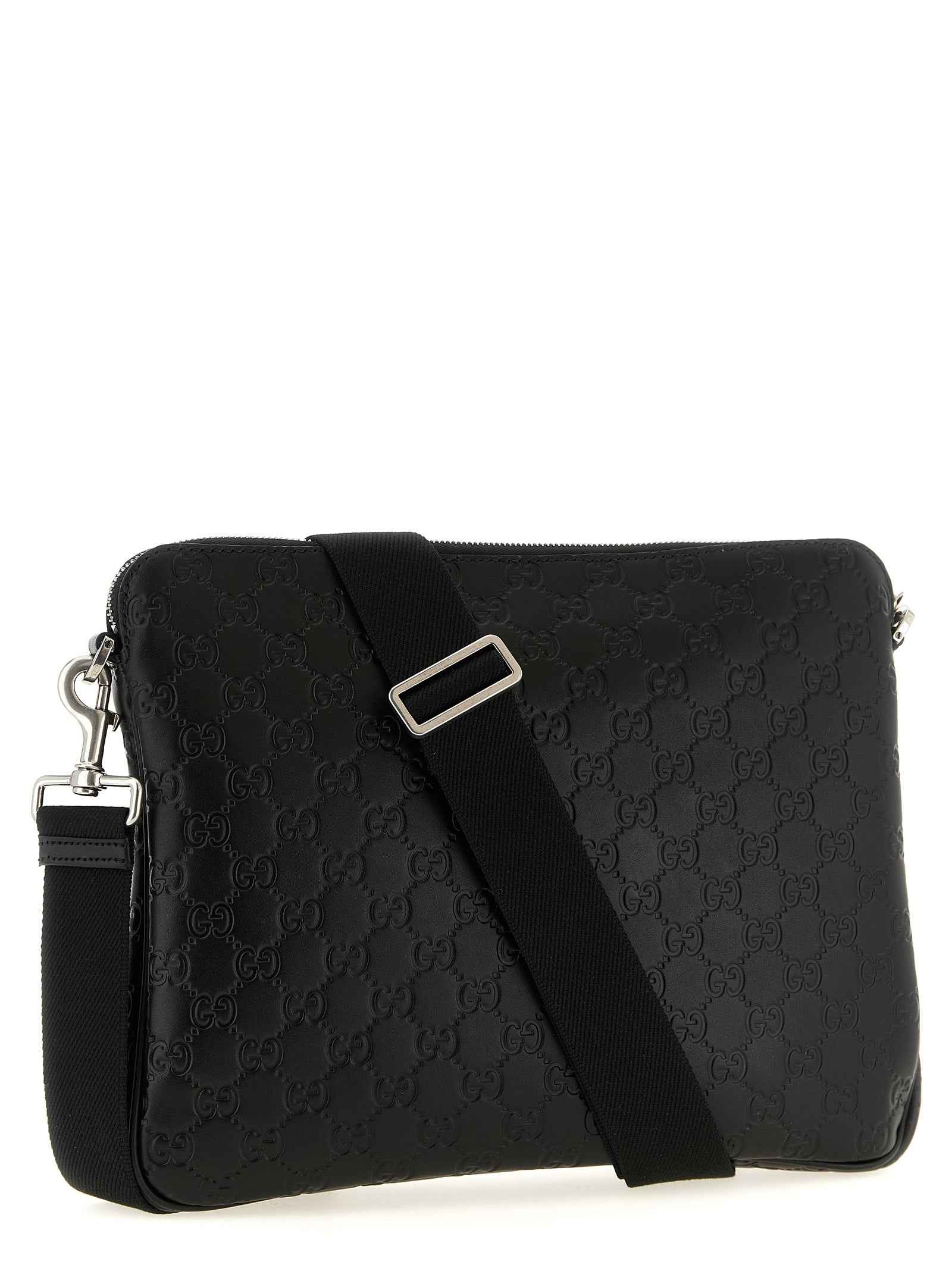 Black Calfskin Crossbody Bag