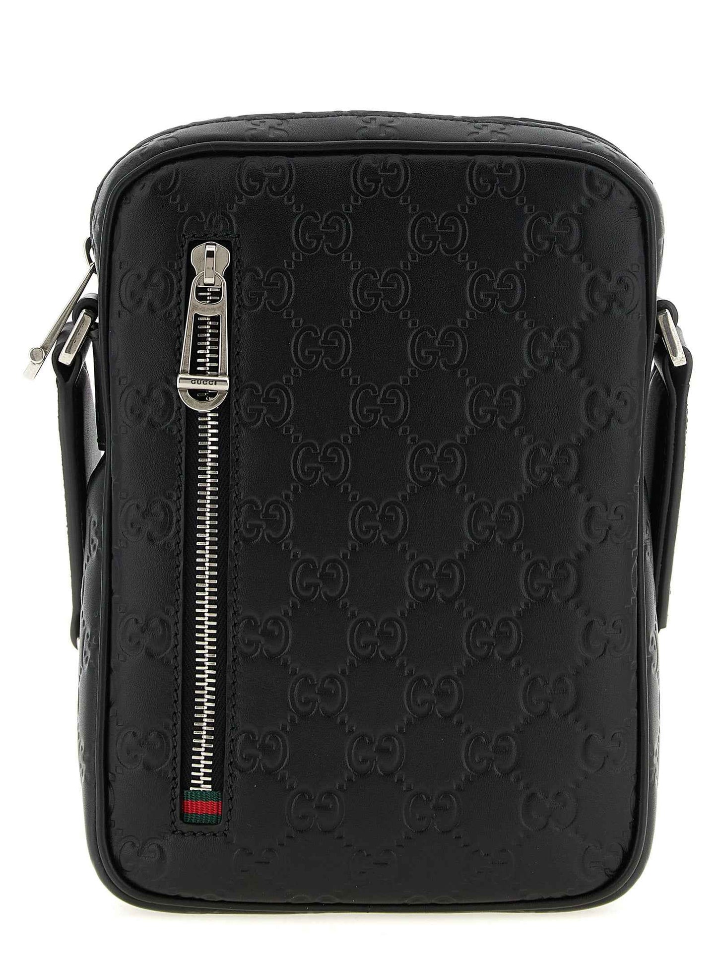Black Calfskin Crossbody Bag
