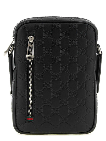 Black Calfskin Crossbody Bag