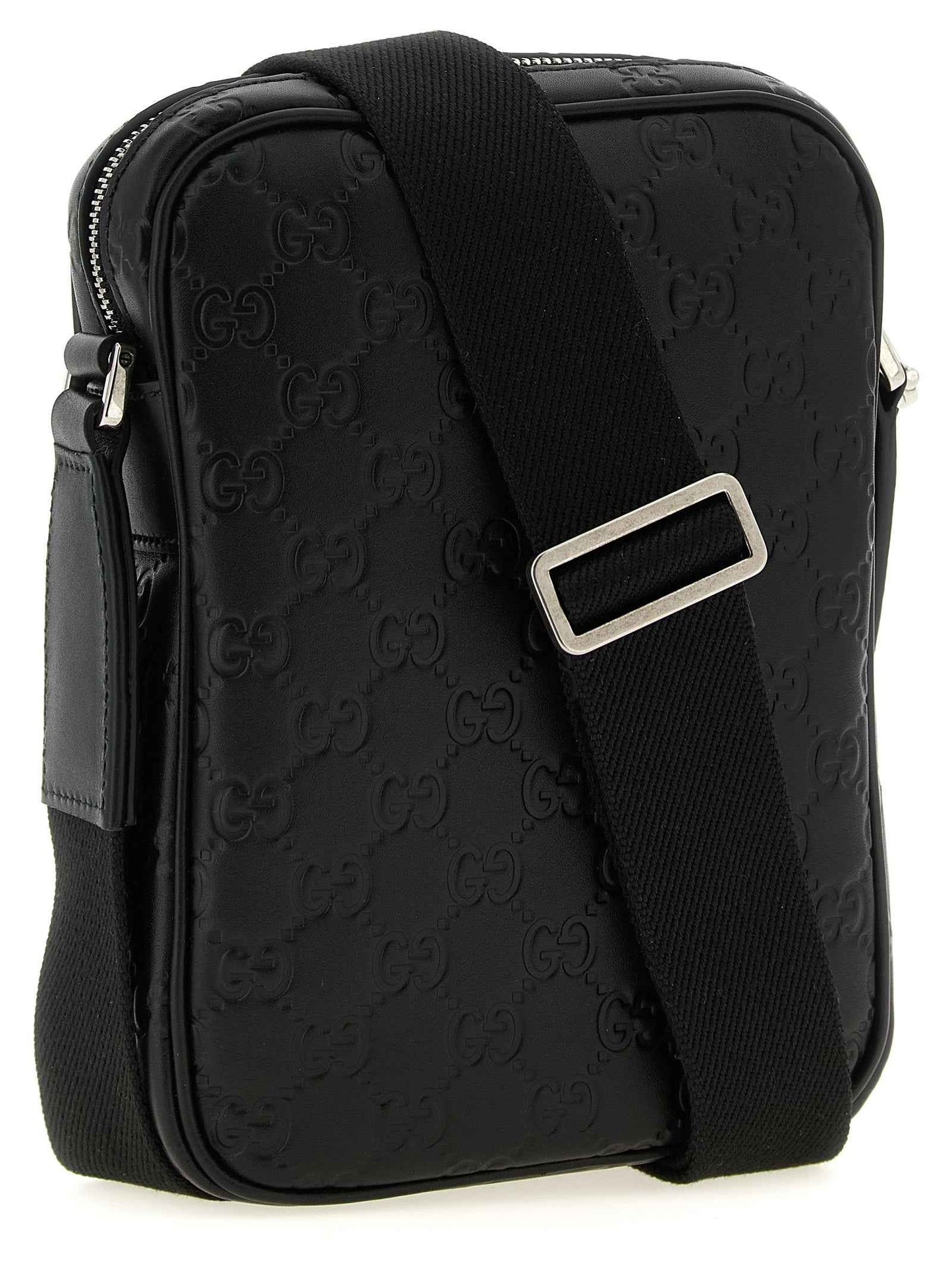 Black Calfskin Crossbody Bag