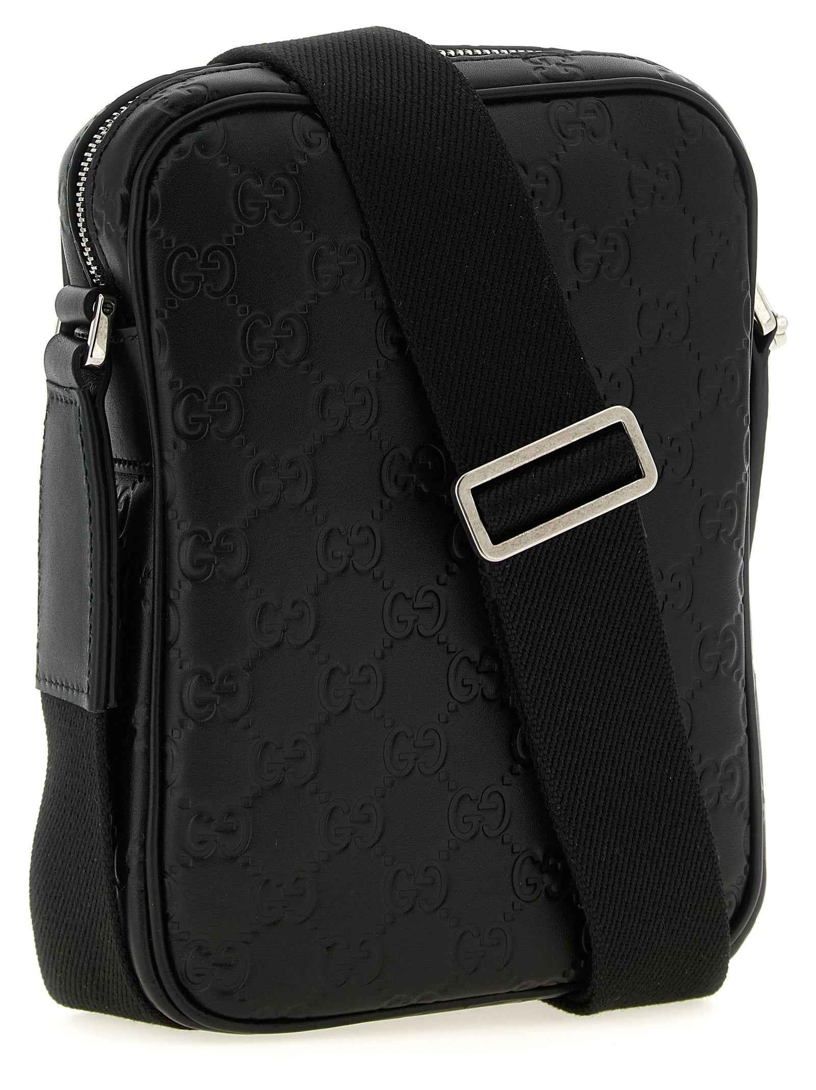 Black Calfskin Crossbody Bag