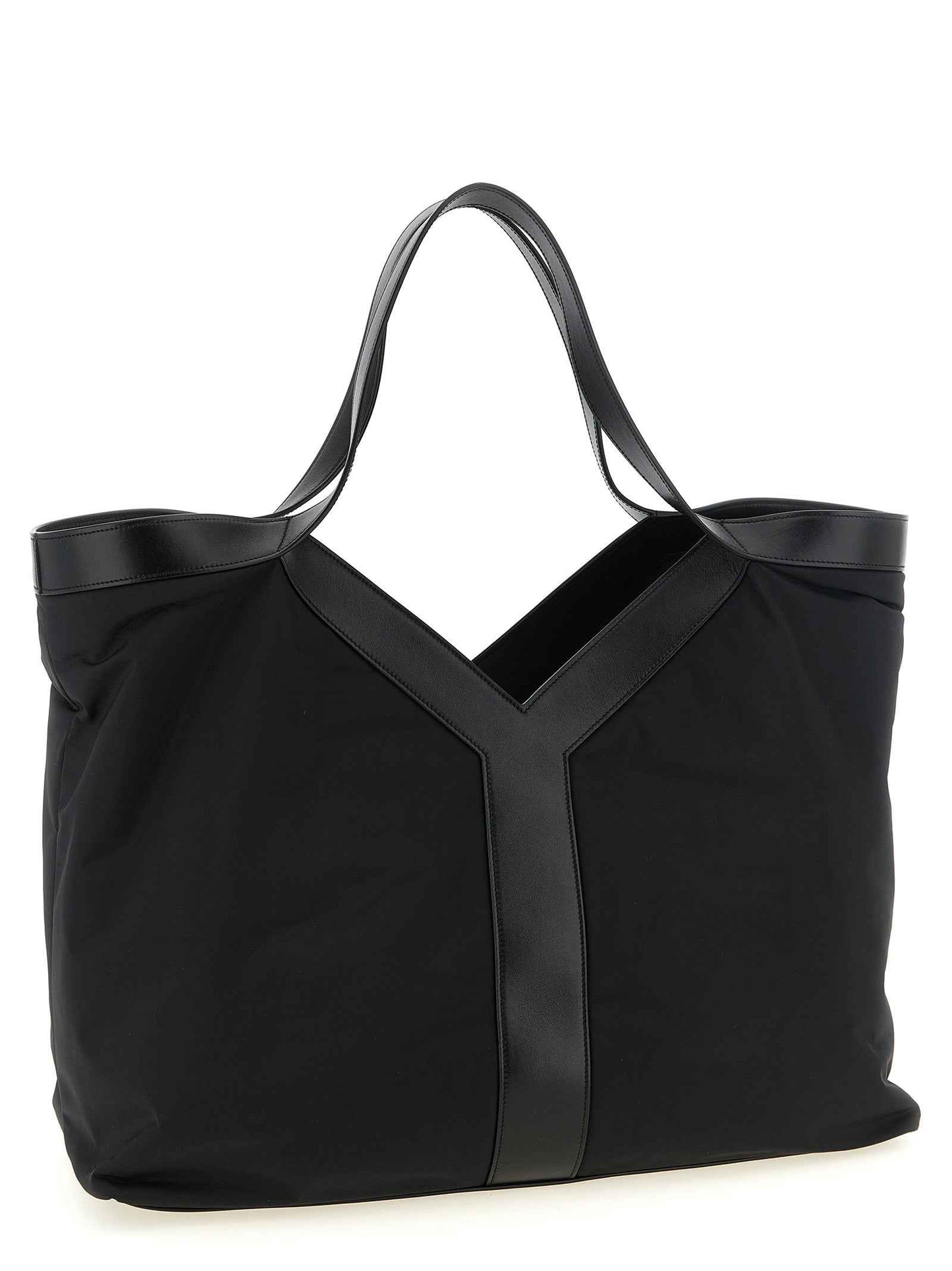 Black Calfskin Tote Bag