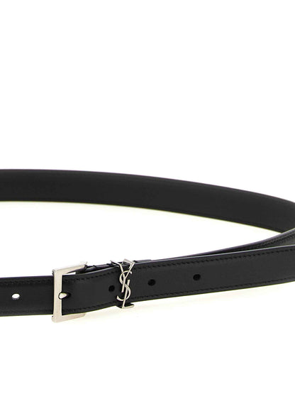 Black Calfskin Regular Belt