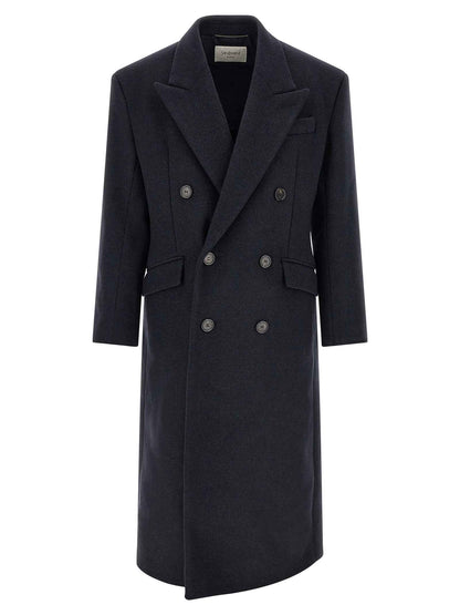 Blue Wool Coat