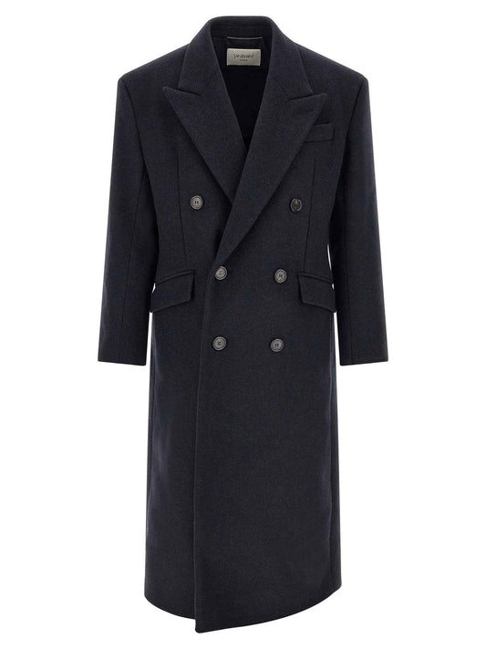 Blue Wool Coat