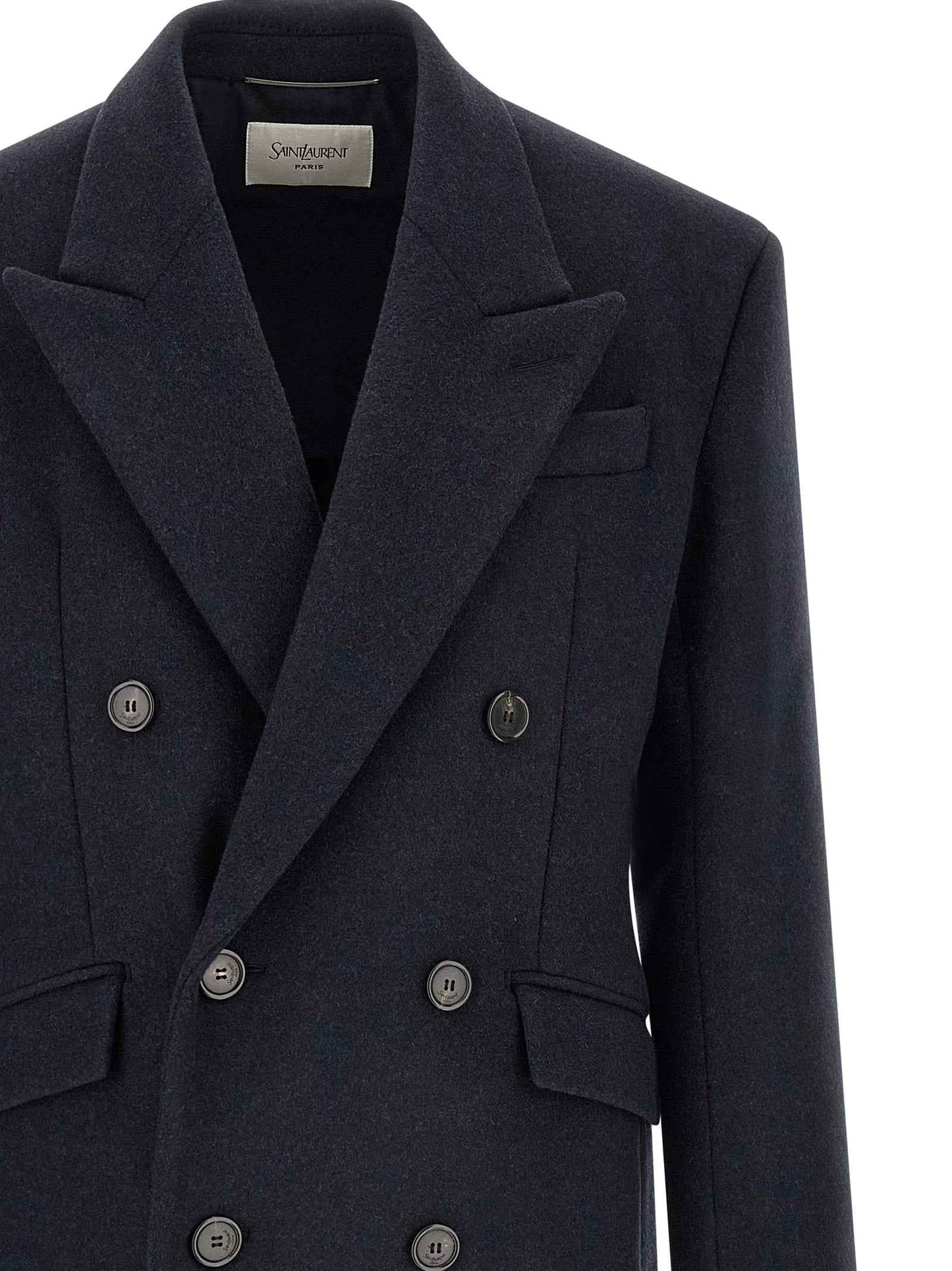 Blue Wool Coat