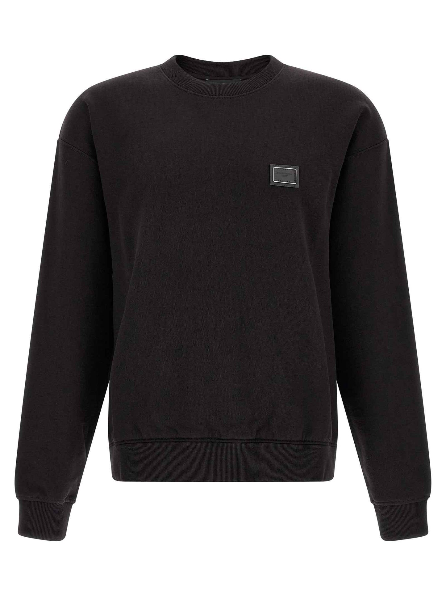 Black Cotton Sweatshirt