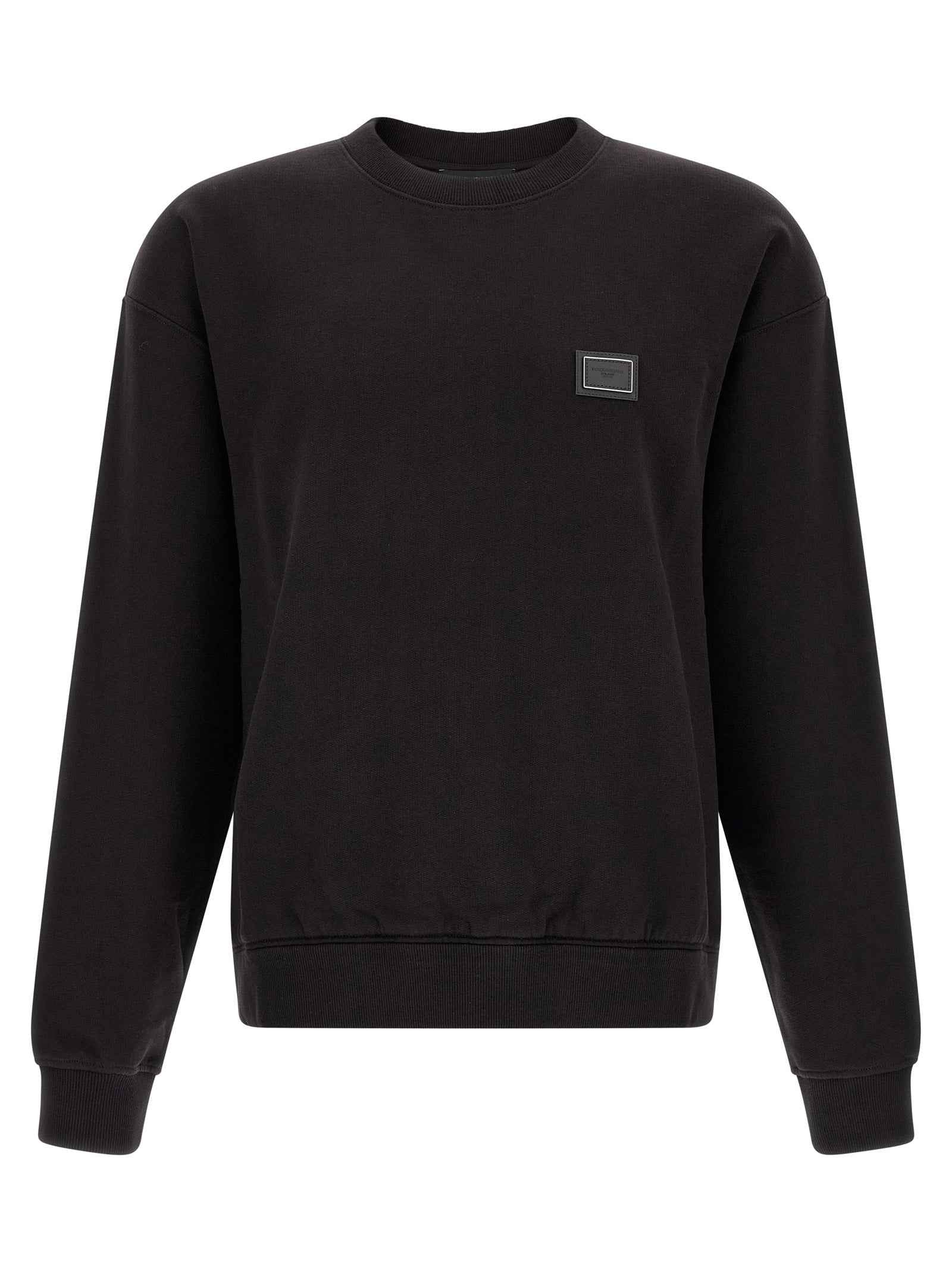 Black Cotton Sweatshirt