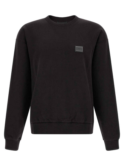 Black Cotton Sweatshirt