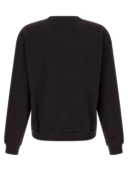 Black Cotton Sweatshirt