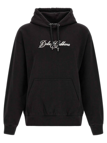 Black Cotton Sweatshirt