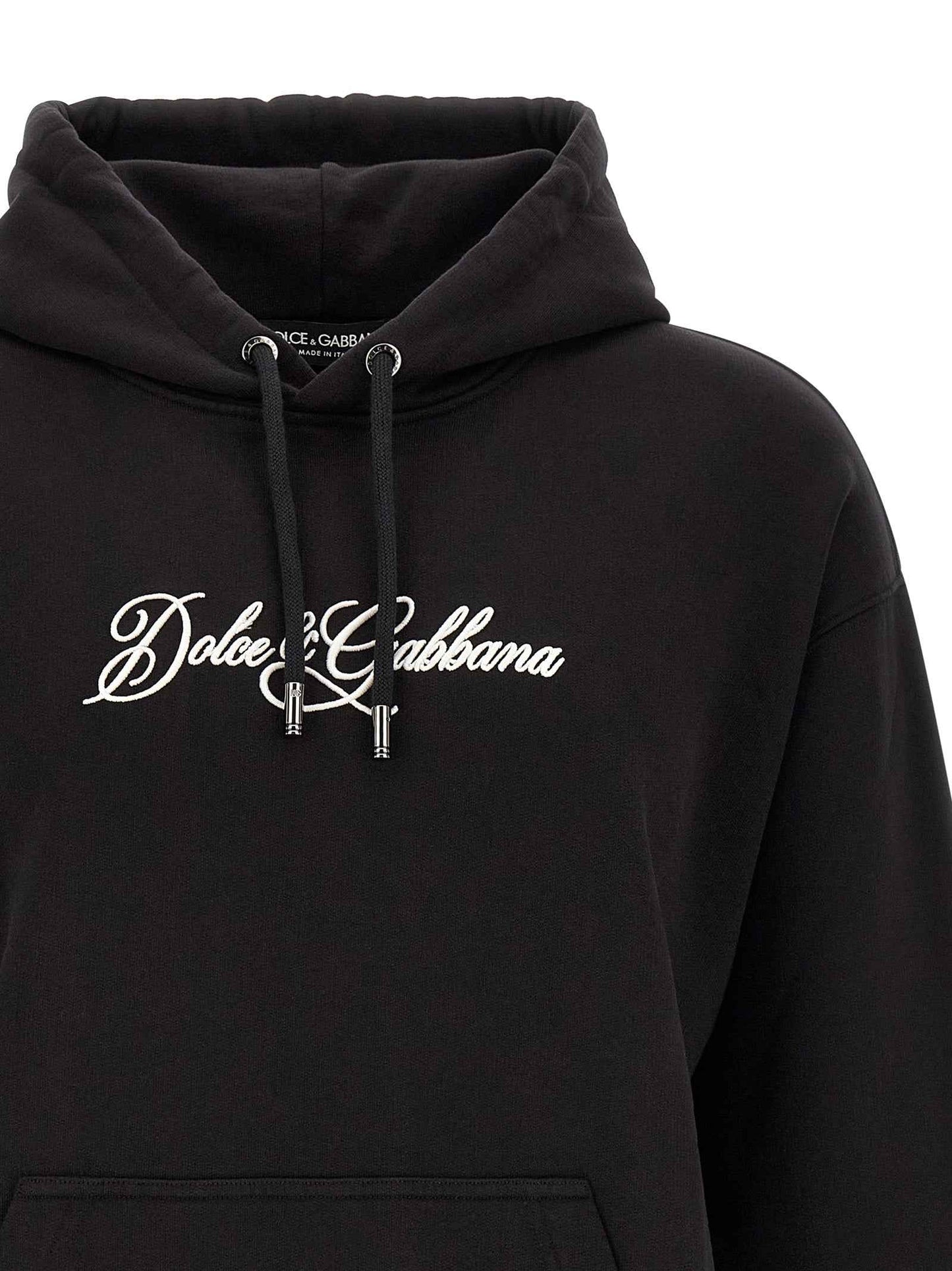 Black Cotton Sweatshirt