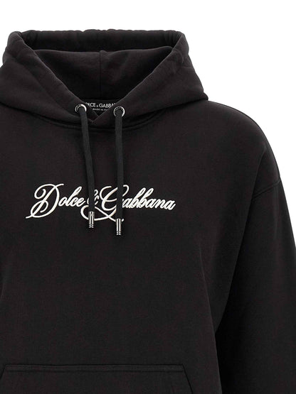 Black Cotton Sweatshirt