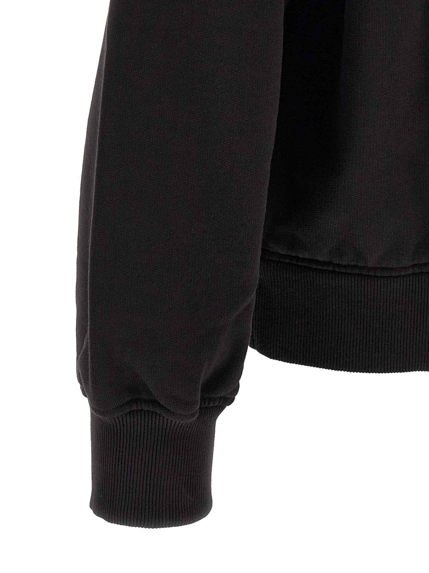 Black Cotton Sweatshirt