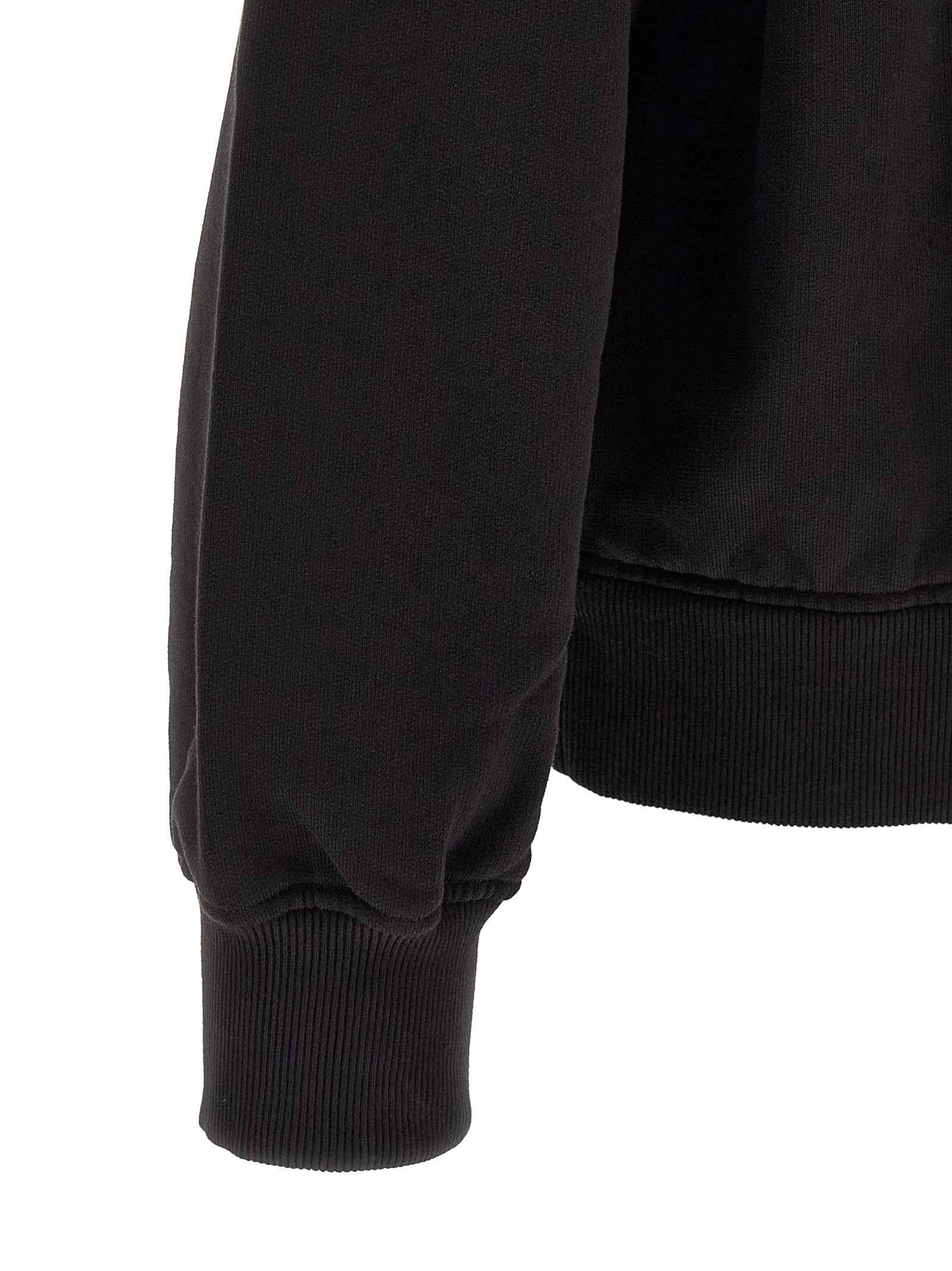 Black Cotton Sweatshirt