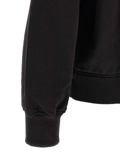 Black Cotton Sweatshirt