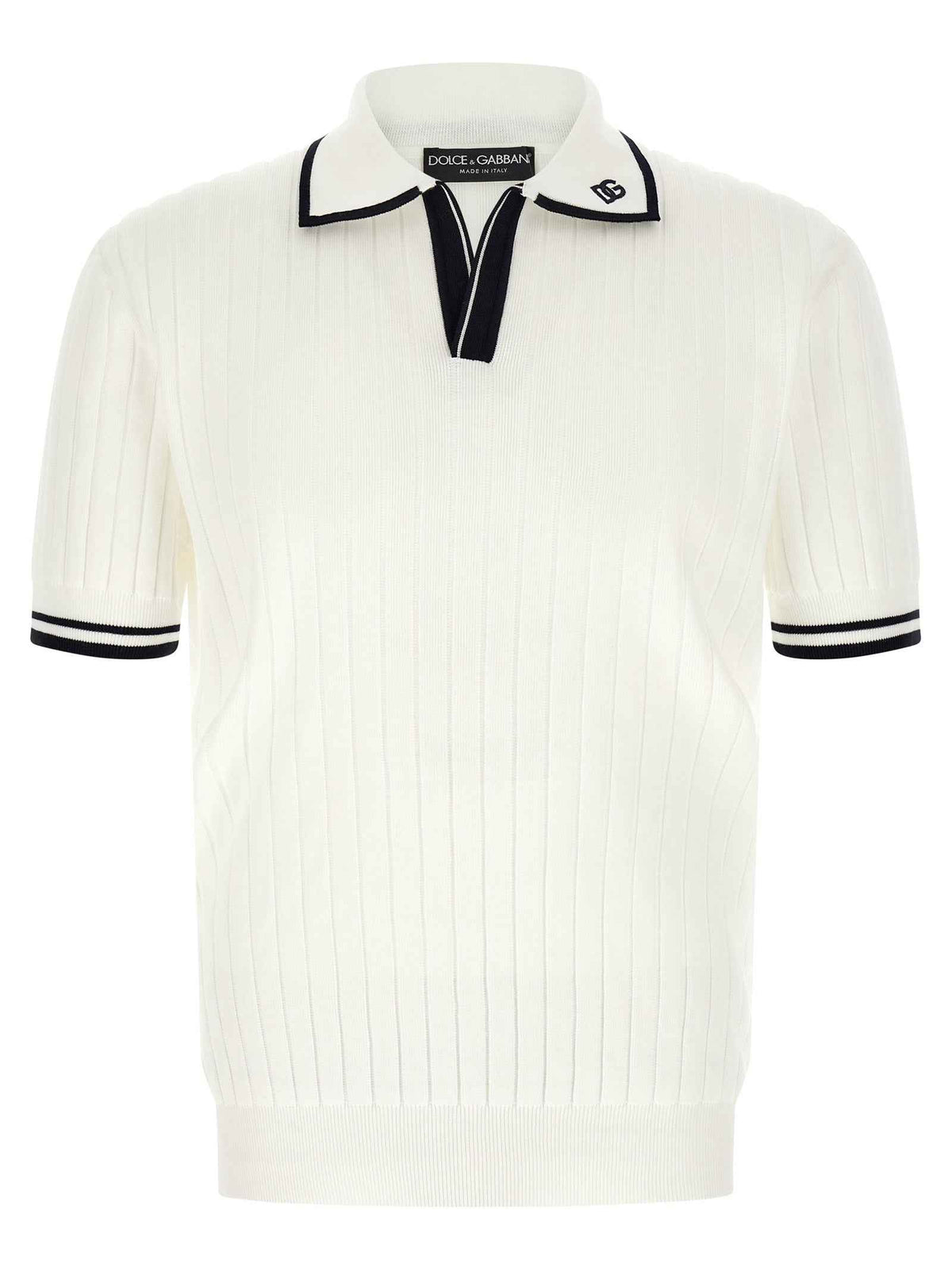 Bicolor Cotton Polo Shirt