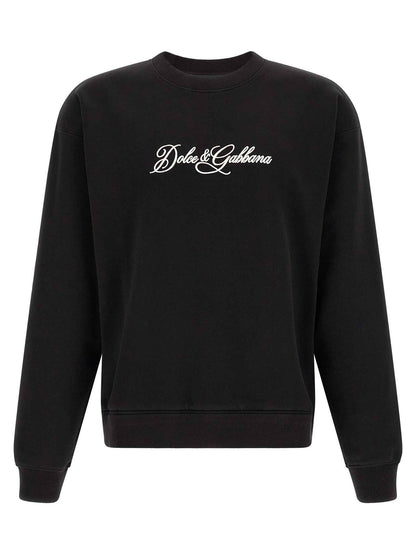 Black Cotton Sweatshirt