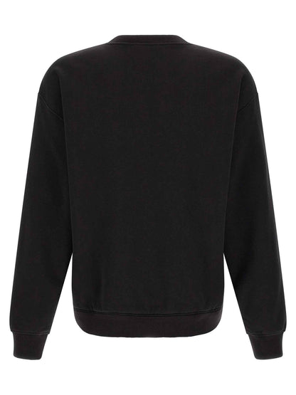 Black Cotton Sweatshirt
