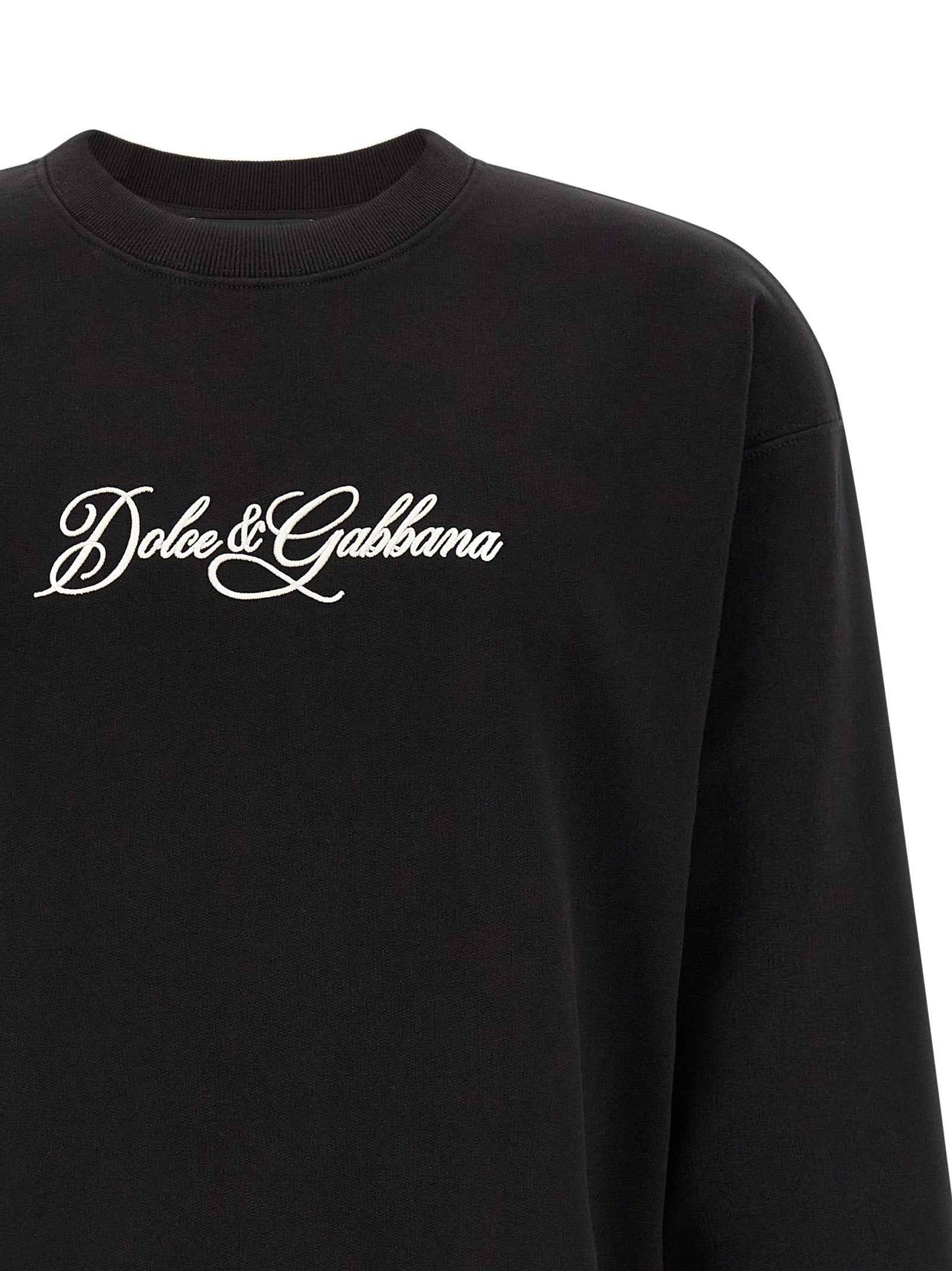 Black Cotton Sweatshirt