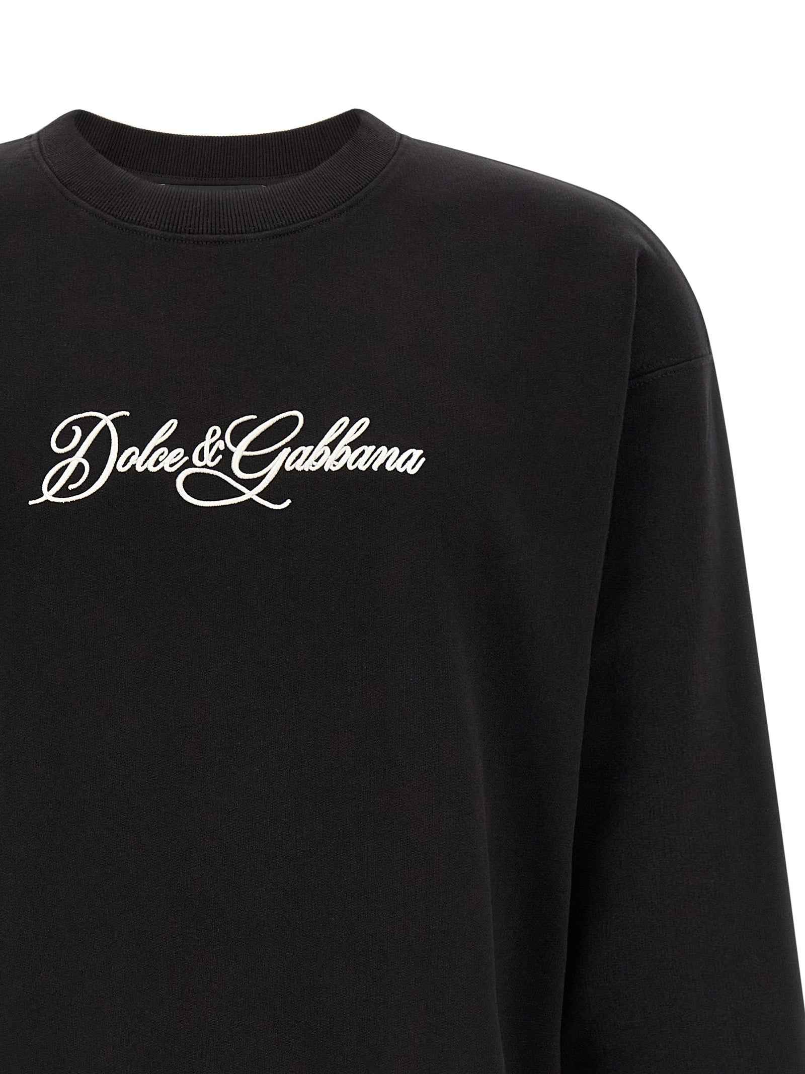 Black Cotton Sweatshirt