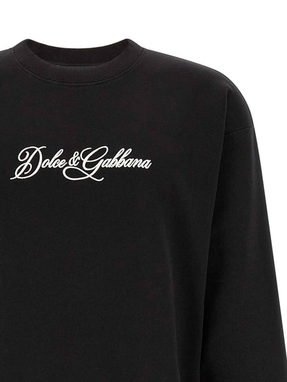 Black Cotton Sweatshirt
