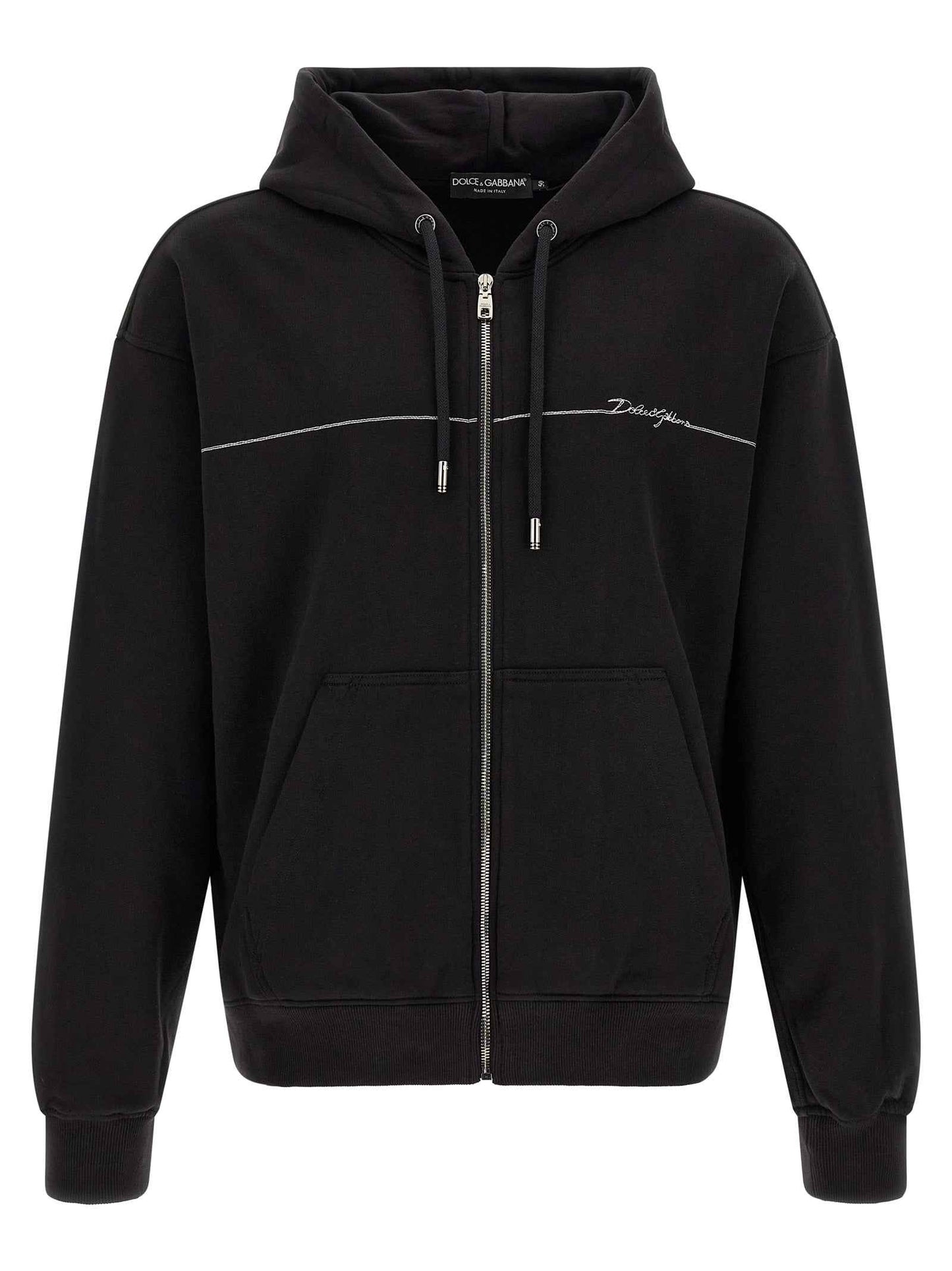 Black Cotton Sweatshirt
