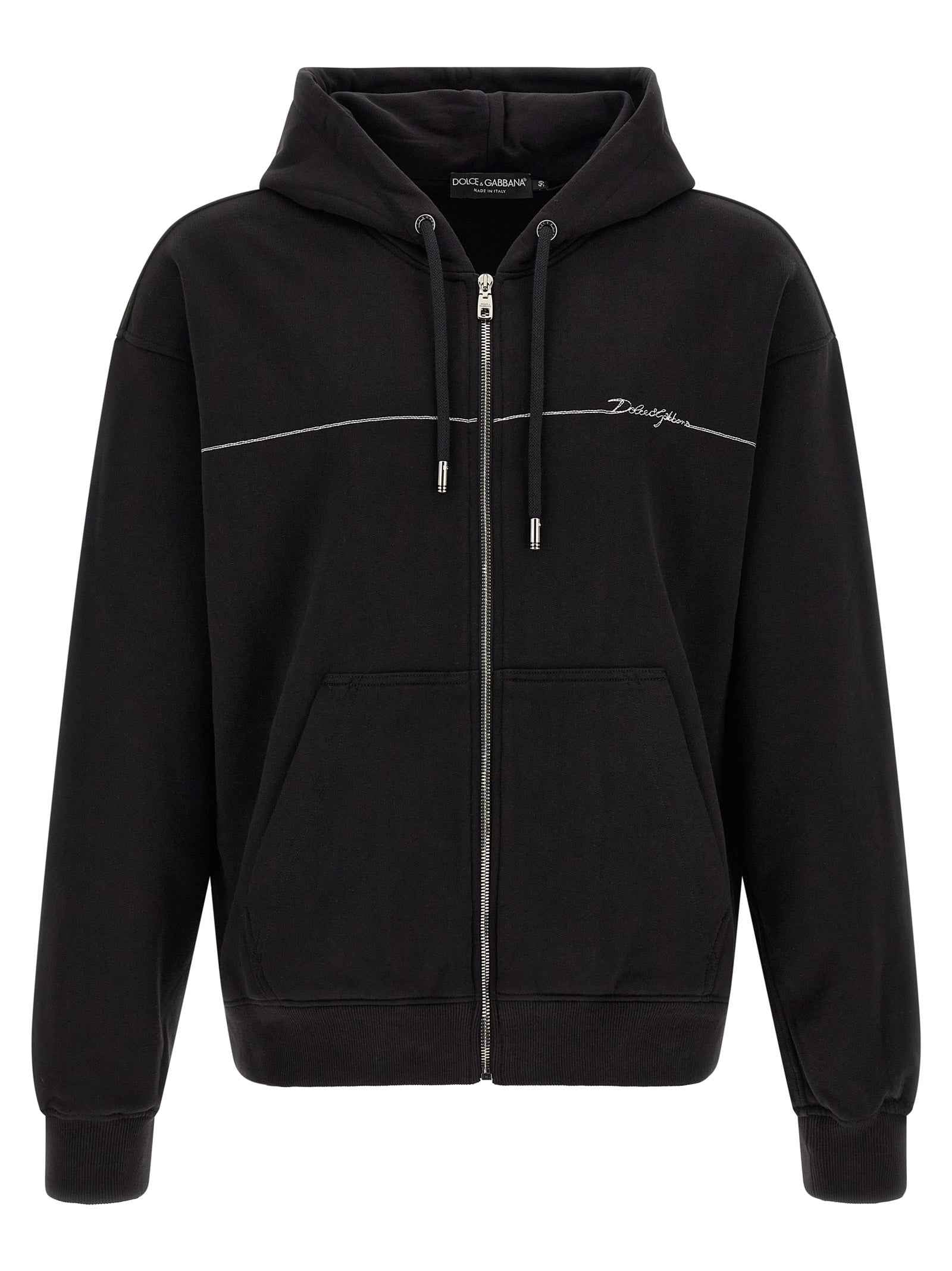 Black Cotton Sweatshirt