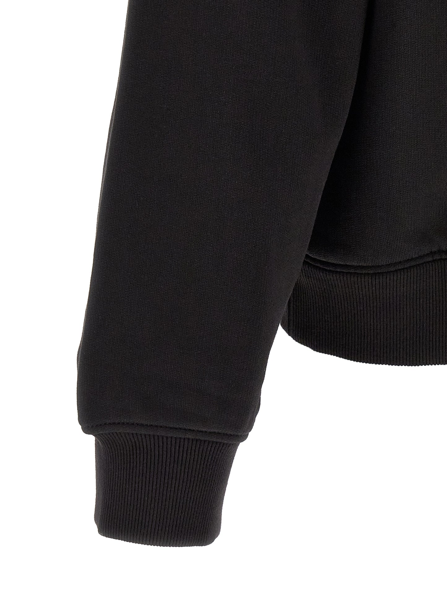 Black Cotton Sweatshirt
