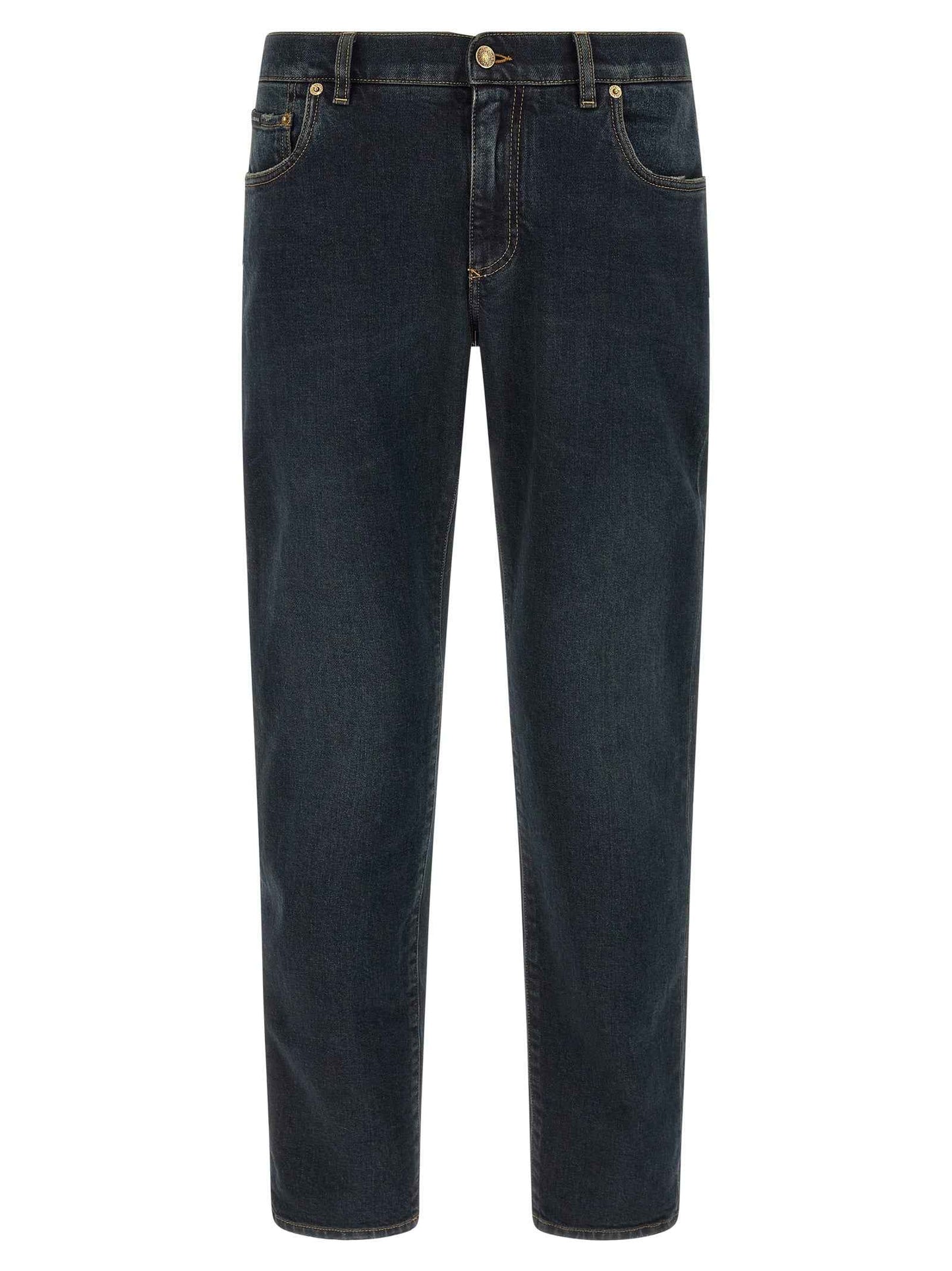 Blue Cotton Skinny Jeans