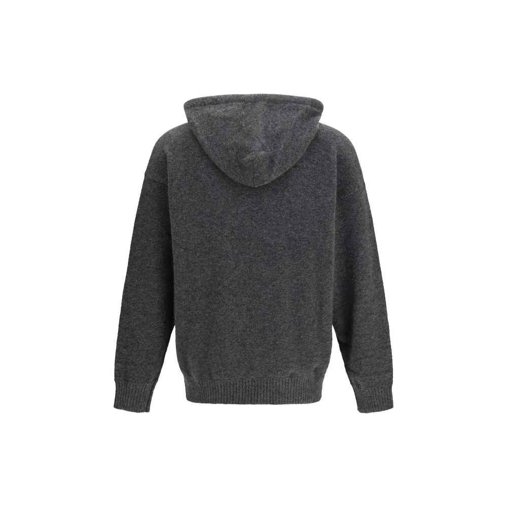 Gray Cashmere Hoodie