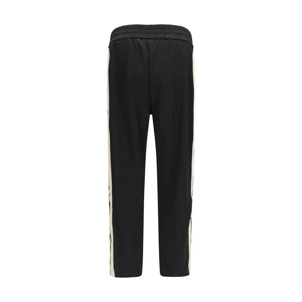 Black Polyester Joggers (Workout Pants)