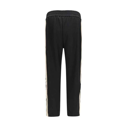 Black Polyester Joggers (Workout Pants)