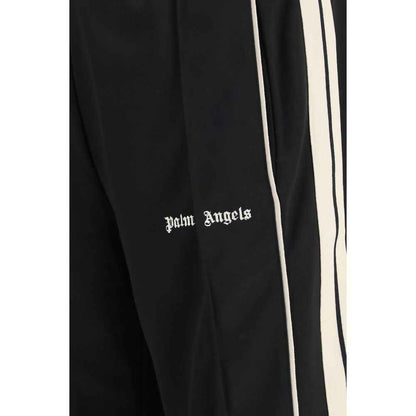 Black Polyester Joggers (Workout Pants)