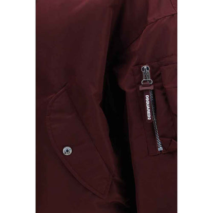 Bordeaux Nylon Bomber