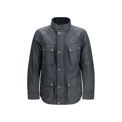 Blue Cotton Shell Jacket