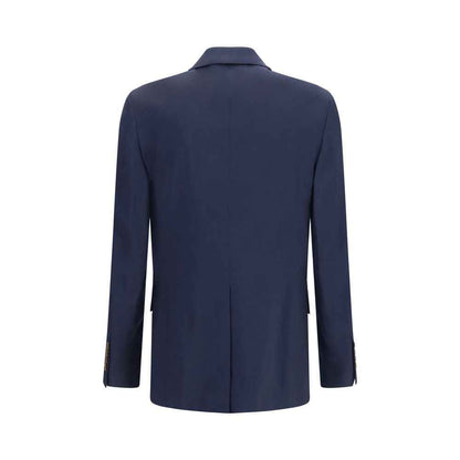 Blue Wool Oves Aries Full-Length Jacket