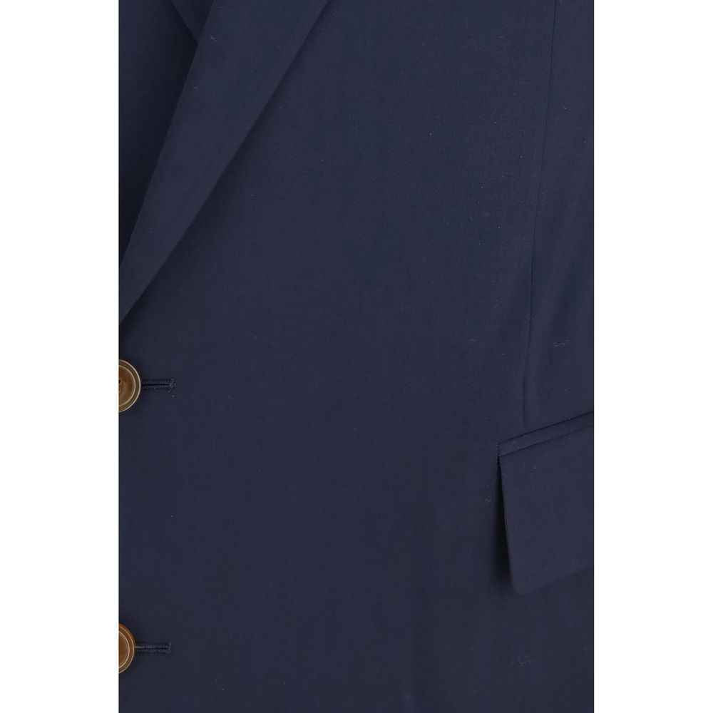 Blue Wool Oves Aries Full-Length Jacket