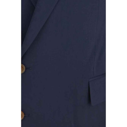 Blue Wool Oves Aries Full-Length Jacket