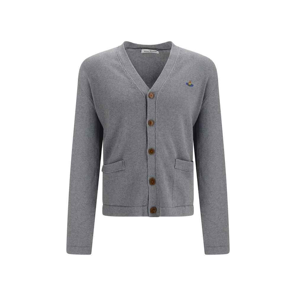 Gray Cotton Cardigan