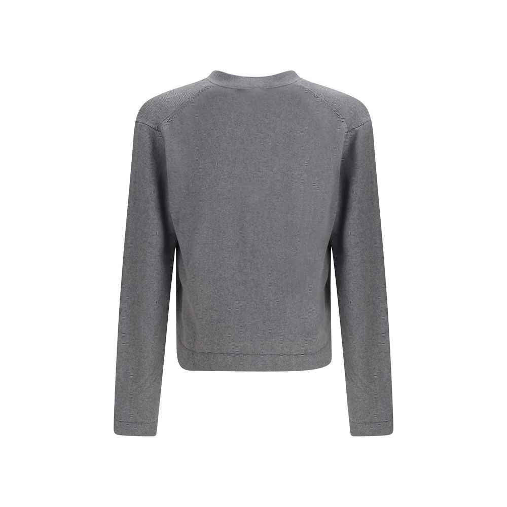 Gray Cotton Cardigan