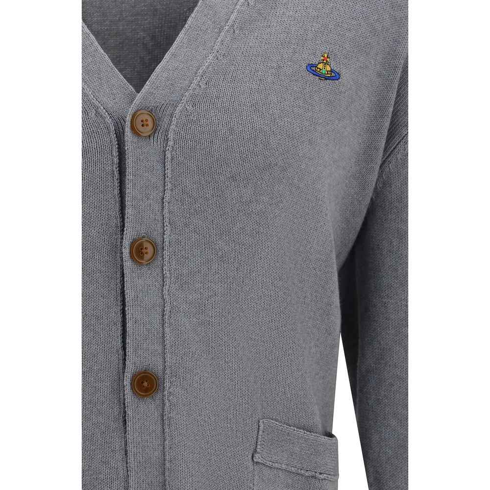 Gray Cotton Cardigan