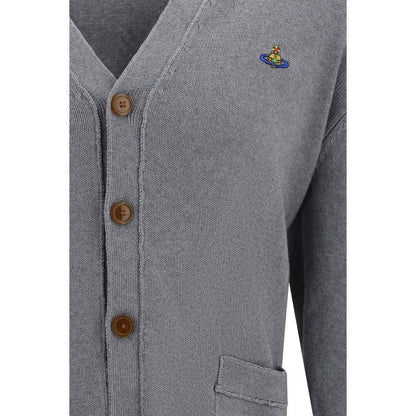 Gray Cotton Cardigan