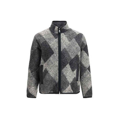 Gray Wool Oves Aries Full-Length Jacket