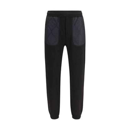 Black Cotton Athletic Pants