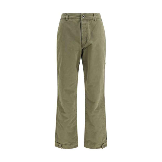 Bicolor Cotton Casual Pants