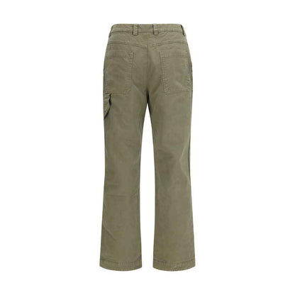 Bicolor Cotton Casual Pants